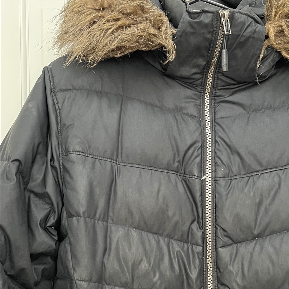 Columbia Black Duck Down Feathers Outdoor Winter Jacket - Size Large - Picture 3 of 16